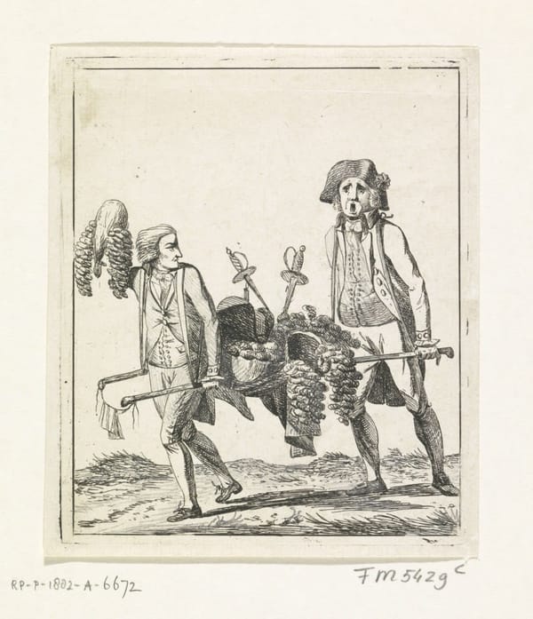 Карикатура на аристократию, Нидерланды, 1795