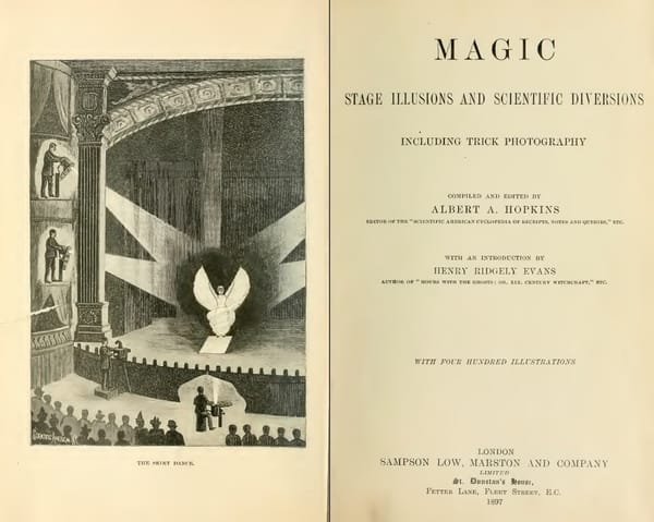 Волшебная сцена и научные развлечения, включая трюковую фотографию/Magic stage and scientific diversions including trick photography