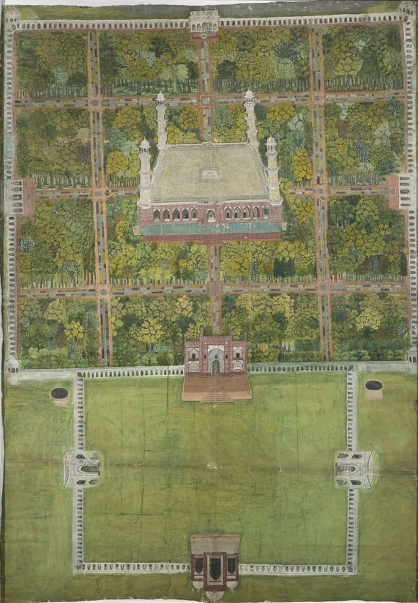 Мавзолей императора Великих моголов Джахангира (1569-1627), примерно одни и те же годы строительства, что и у Версаля