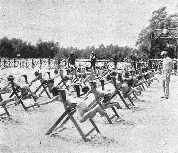Урок плавания, Вена, 1911