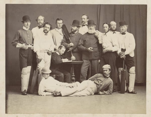 Групповой портрет членов крикетного клуба Христиании, 1867 г