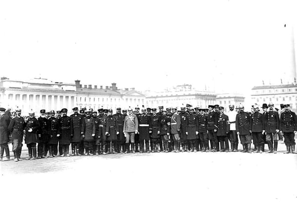 Парад пожарных частей на Марсовом поле, Санкт-Петербург, 1903 г