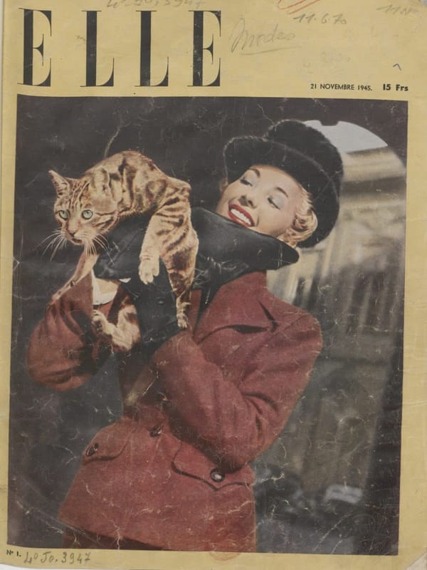 Обложка журнала Elle, 1945