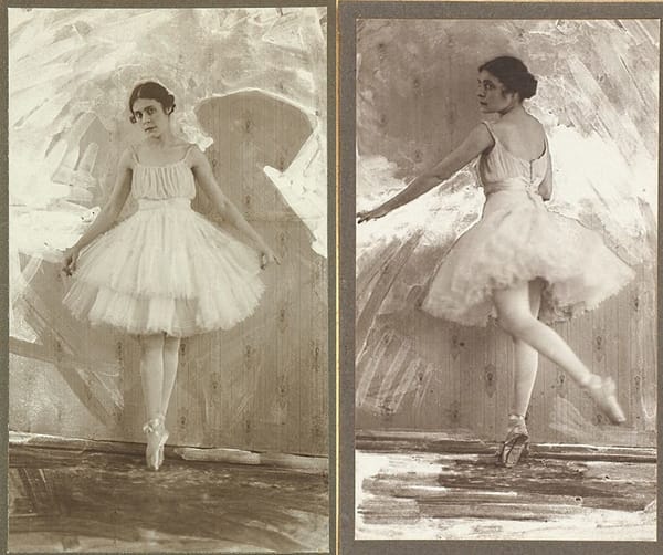 Фотографии Лили Брик в балетной пачке, 1918