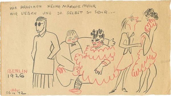 Berlin 1926 Рисунок Сергея Эйзенштейна из цикла «Воспоминания о путешествиях», 1942