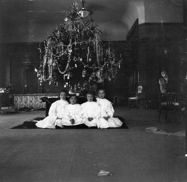 Великие княжны Романовы в Александровском дворце, 1908 год