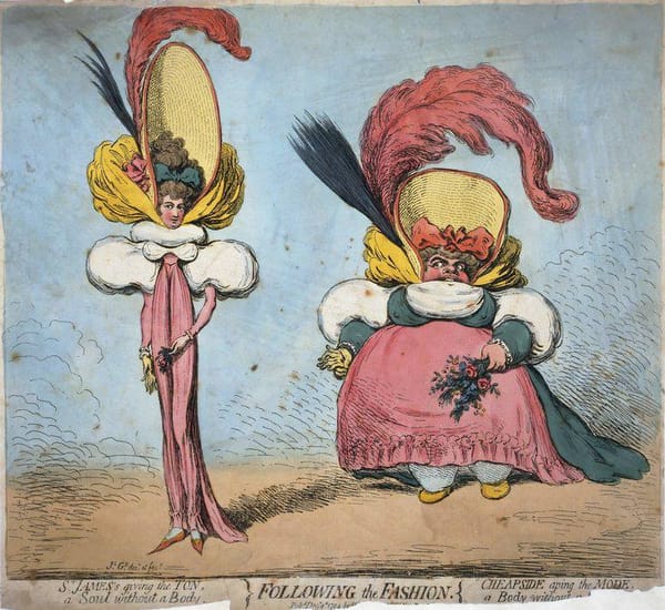 Джеймс Гилрей «Следование моде», 1794 год