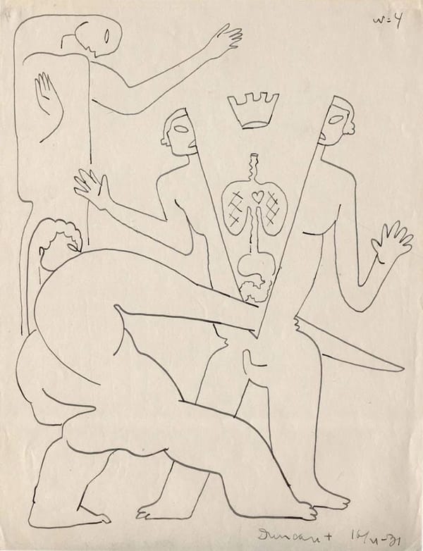 Рисунок Сергея Эйзенштейна из цикла «Убийство короля Дункана», 1931 год