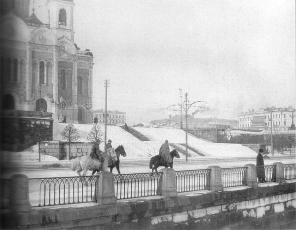 Храм Христа Спасителя зимой 1929/30 года