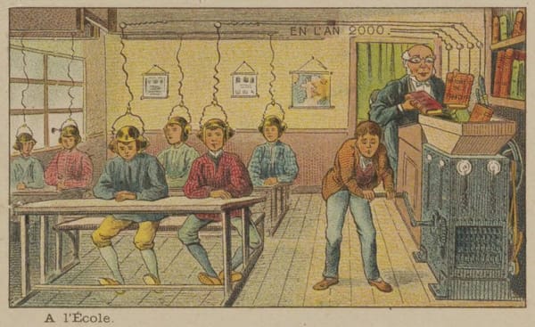Школьники 21 века на иллюстрации 1899 года
