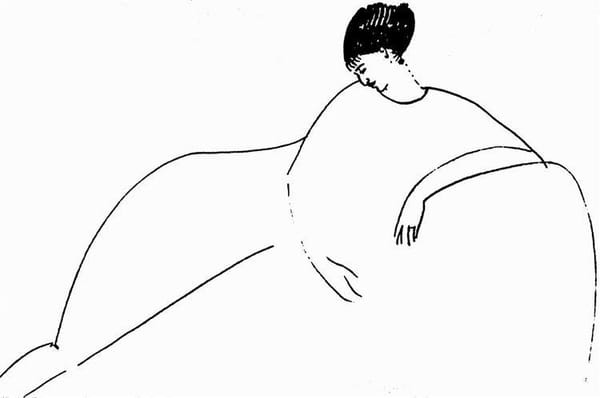 Анна Ахматова на рисунке Модильяни, 1911 год