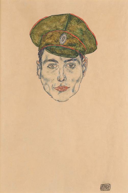 Эгон Шиле «Русский солдат», 1916 год