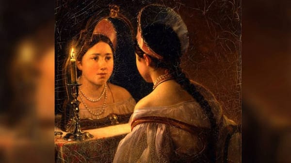 «Гадающая Светлана» Карла Брюллова, 1836 год: гадание на святки 190 лет назад