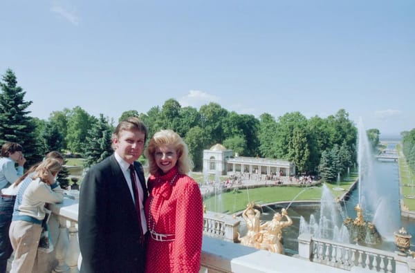 Дональд и Ивана Трамп в Ленинграде, 1987 год