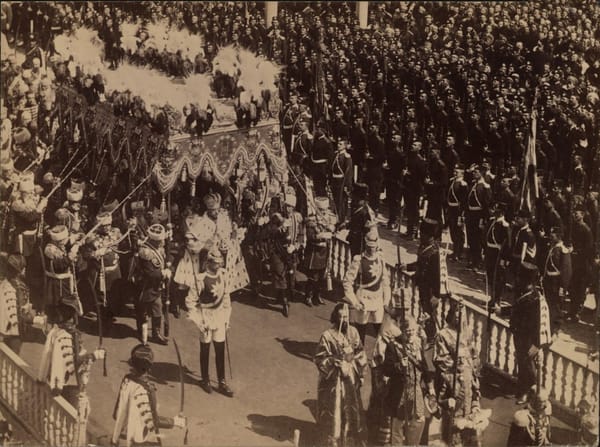 Церемония коронации Николая II в Москве, 1896