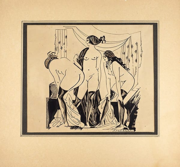 Видберг Сигизмунд (Дитрих-Иоганн-Сигизмунд) Янович (1890–1970) «Обнаженные», 1920-е