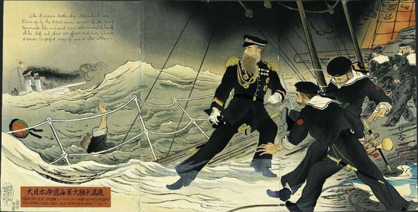 31 марта 1904 года броненосец «Петропавловск» вблизи Порт-Артура наткнулся на японские мины и затонул, вместе с экипажем из 650 человек